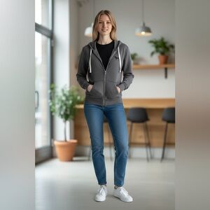 Victoria’s Secret PINK XS Zip-Up Hoodie Sweatshirt Lightweight Sweater Cozy